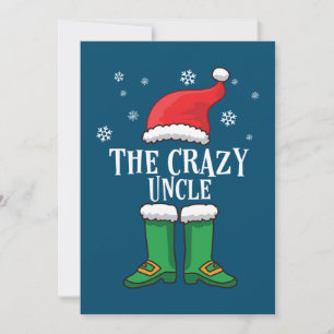The Crazy Onkel - Matching Family Christmas Elf Einladung