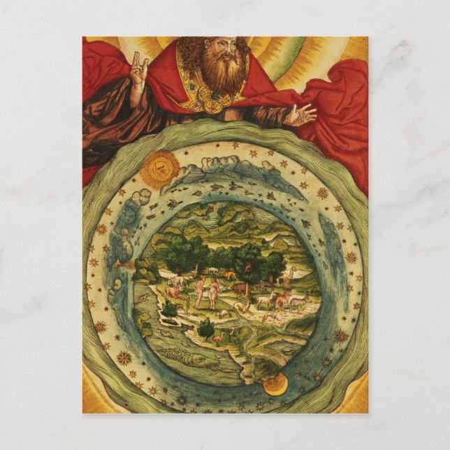 The Creation, from the Luther Bible, c.1530 Postkarte (Vorderseite)