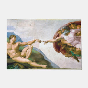 The Creation of Adam, Michelangelo, 1508-1512 Fußmatte