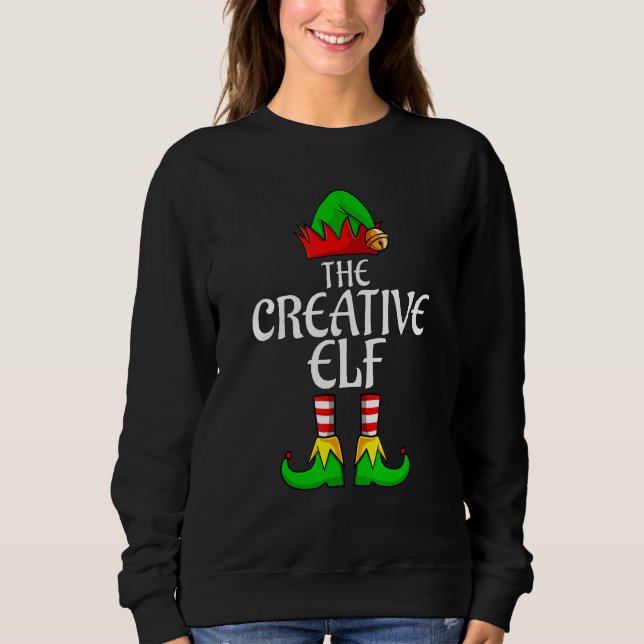 The Creative Elf Family Matching Group Christmas M Sweatshirt (Vorderseite)