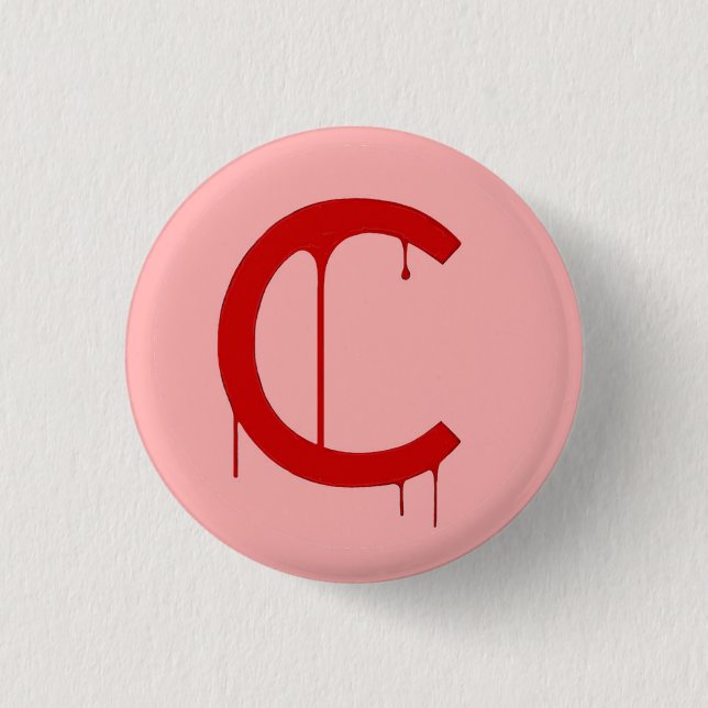The Crimson Almost Logo Button (Vorderseite)