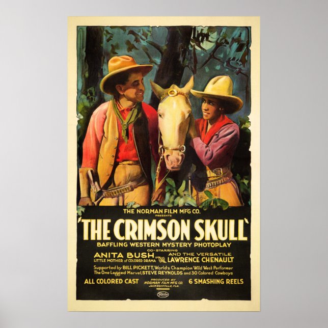 THE CRIMSON SKULL Richard Norman Old Classic Movie Poster (Vorne)