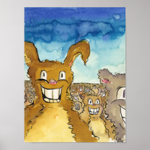 The Critters kommen Cartoon Poster