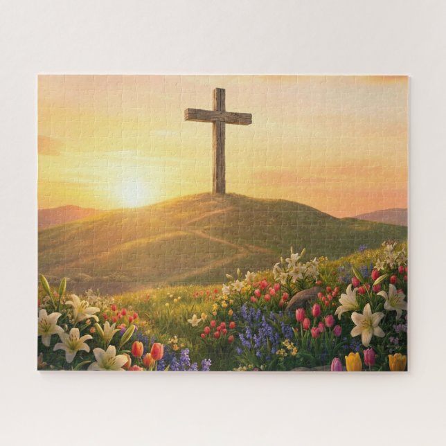 The Cross of Jesus Easter Jigsaw Puzzle (Horizontal)