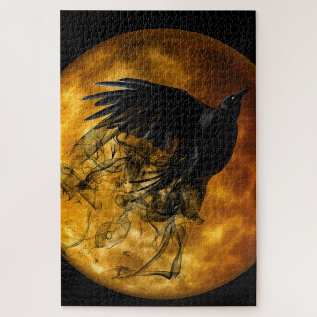 The Crow and Moon Jigsaw Puzzle 1014 Stk. (Vertikal)