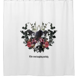 The Crow Laughing Awfully Duschvorhang