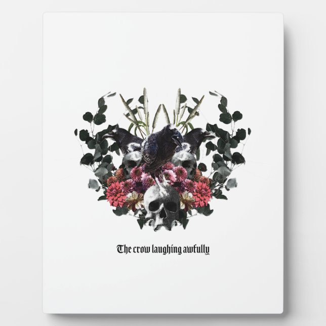 The Crow Laughing Awfully Fotoplatte (Vorderseite)