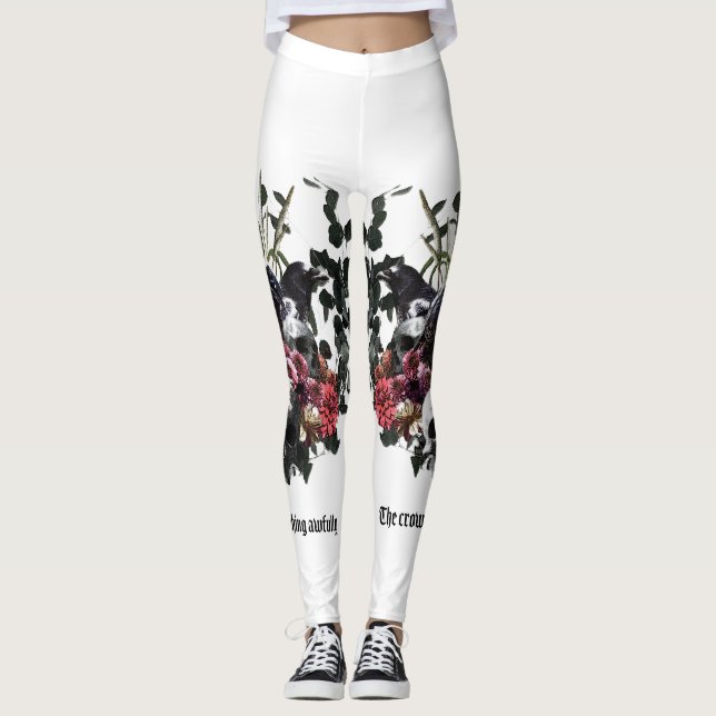The Crow Laughing Awfully Leggings (Vorderseite)