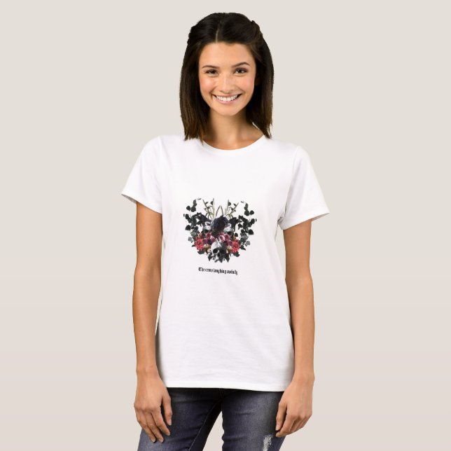 The Crow Laughing Awfully T-Shirt (Vorne ganz)