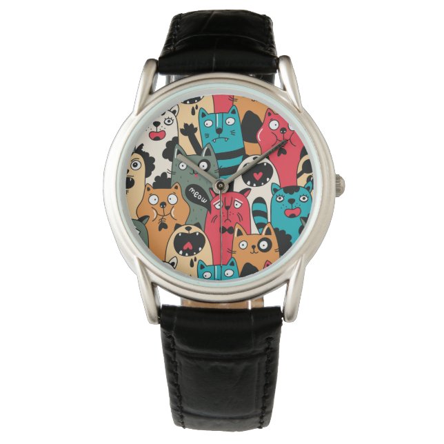 The crowd of cats armbanduhr (Vorderseite)