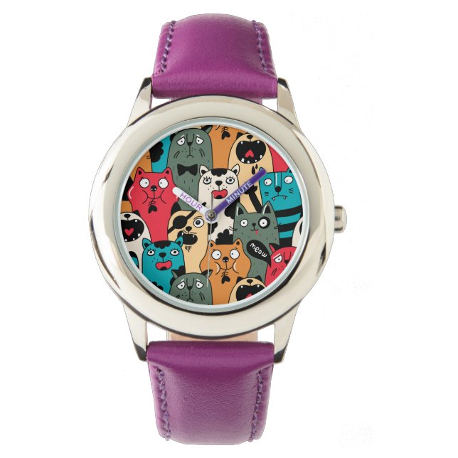 The crowd of cats armbanduhr (Vorderseite)