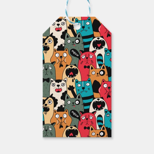 The crowd of cats geschenkanhänger (Vorderseite)