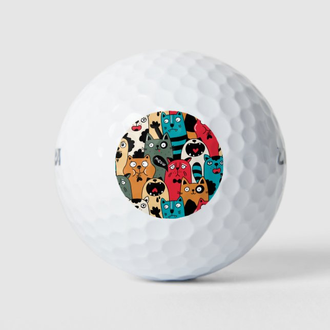 The crowd of cats golfball (Vorderseite)