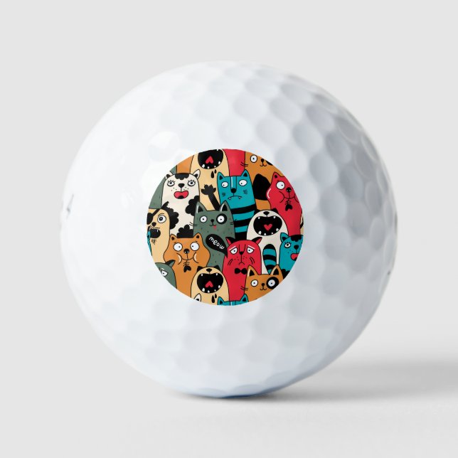 The crowd of cats golfball (Vorderseite)