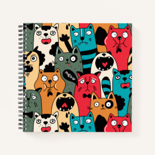 The crowd of cats notizbuch