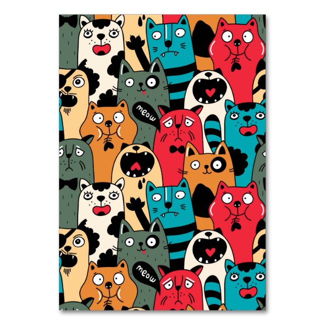 The crowd of cats tischnummer (Vorderseite)