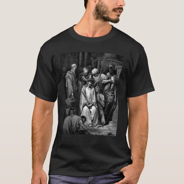 The Crown of Thorns Gustave Dore Biblical Art T-Shirt (Vorderseite)