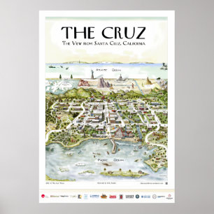 "The Cruz" Der Ausblick von Santa Cruz, CA Poster