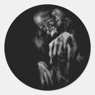 "The Crypt"-Aufkleber Runder Aufkleber