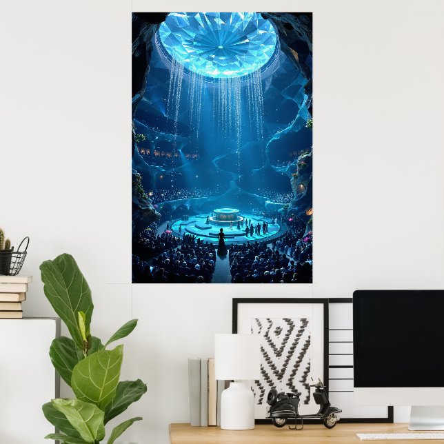 The Crystal Amphitheater: Where Dreams Perform Poster (Heimbüro)