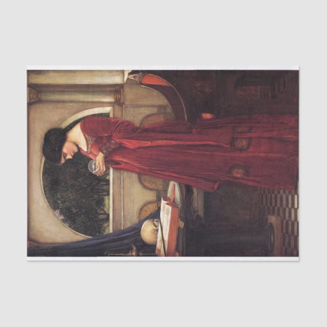 The Crystal Ball, von John William Waterhouse -190 Seidenpapier (Vorderseite)