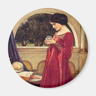 "The Crystal Ball" von John William Waterhouse Magnet