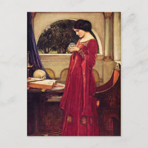 "The Crystal Ball" von John William Waterhouse Postkarte