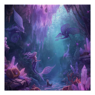 The Crystal Cave of the Mermaid Poster