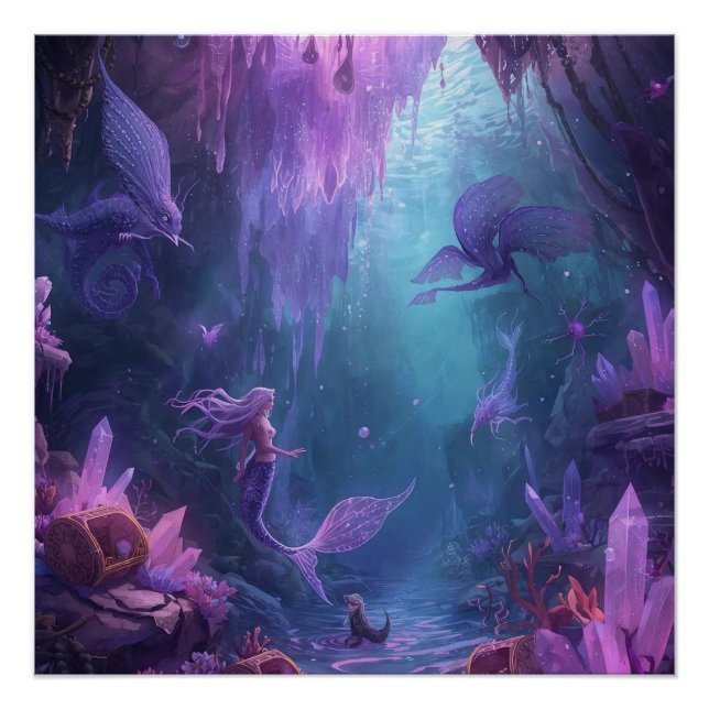The Crystal Cave of the Mermaid Poster (Vorderseite)