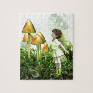 The Curious Fairy - Fairy and Toadstools Puzzle