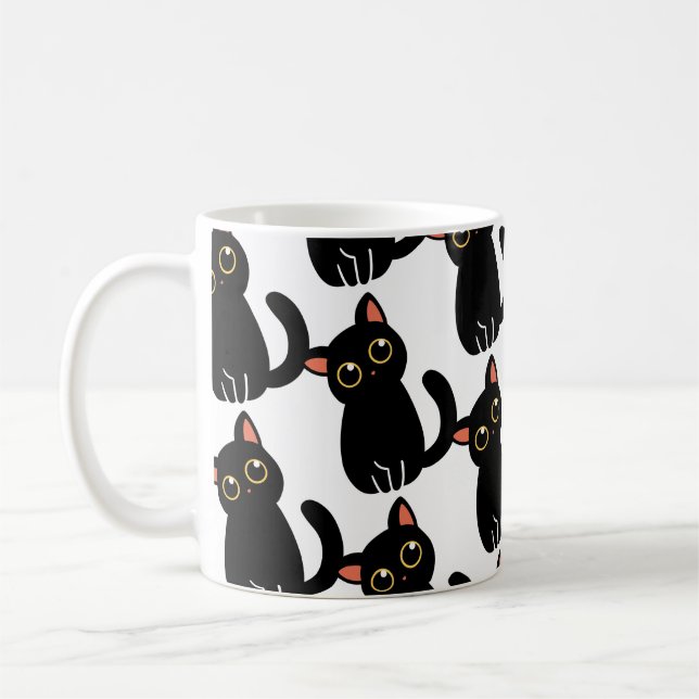 The Cutest Black Cat Mug Gift For Cat Lovers Kaffeetasse (Links)