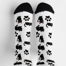 The Cutest Black Cat Socks Gift for Cat Lovers Socken