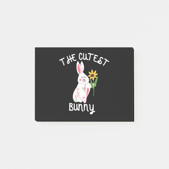 The Cutest Bunny Post-it Klebezettel (Vorderseite)
