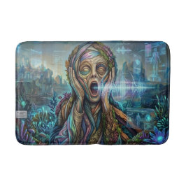 The Cybernetic Scream Art Bath Mat Badematte
