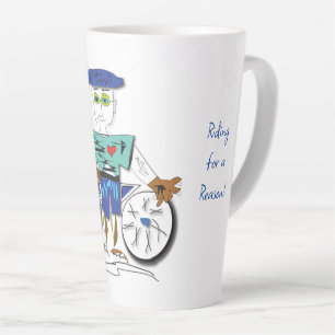 "The Cyclist" - Rennen um eine Grund Latte-Tasse Milchtasse