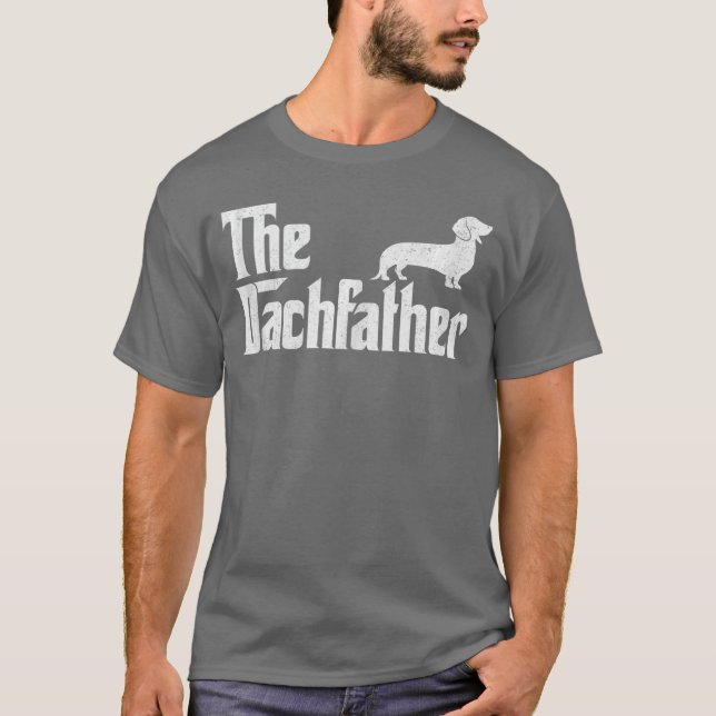 The Dachshund Funny Wiener Dog Gifts For Men Fathe T-Shirt (Vorderseite)