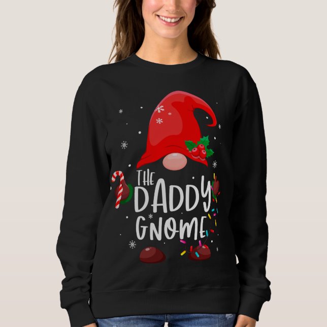 The Daddy Gnome Christmas Lights Matching Family P Sweatshirt (Vorderseite)