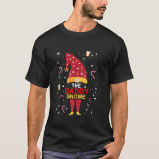 The Daddy Gnome Christmas Plaid Matching Family Fu T-Shirt