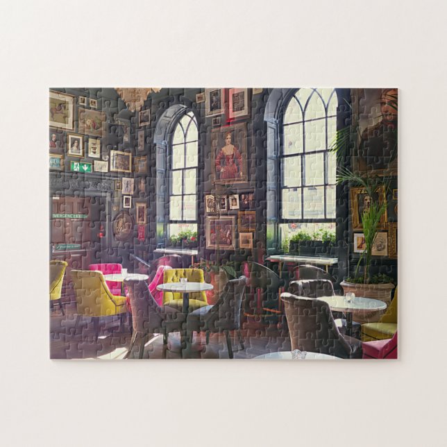 The Daily Jigsaw Puzzle Small Talk Cafe CoffeeShop (Horizontal)