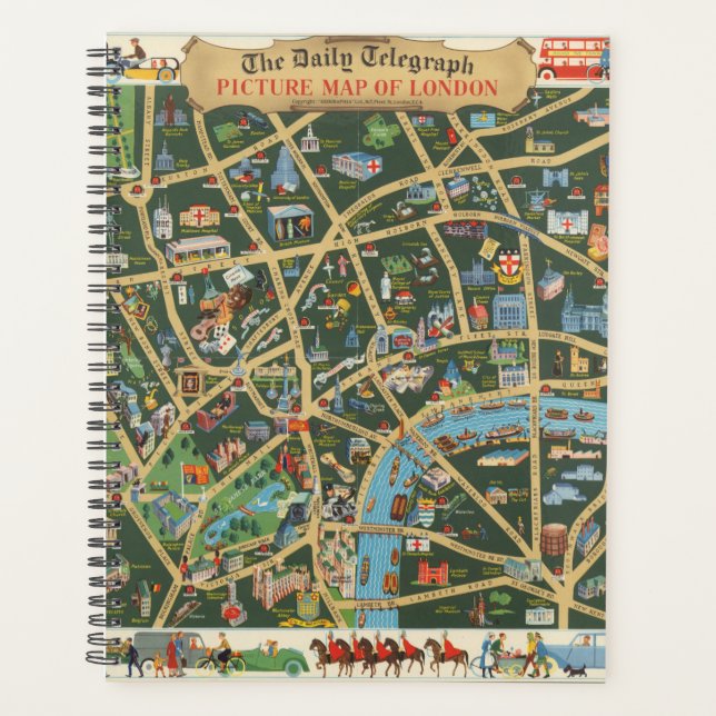 The Daily Telegraph Picture Map London Planer (Vorderseite)