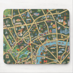The Daily Telegraph Picture Map of London Mousepad