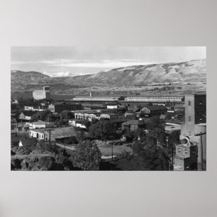 The Dalles, Oregon Dock View von der 4th Street Poster