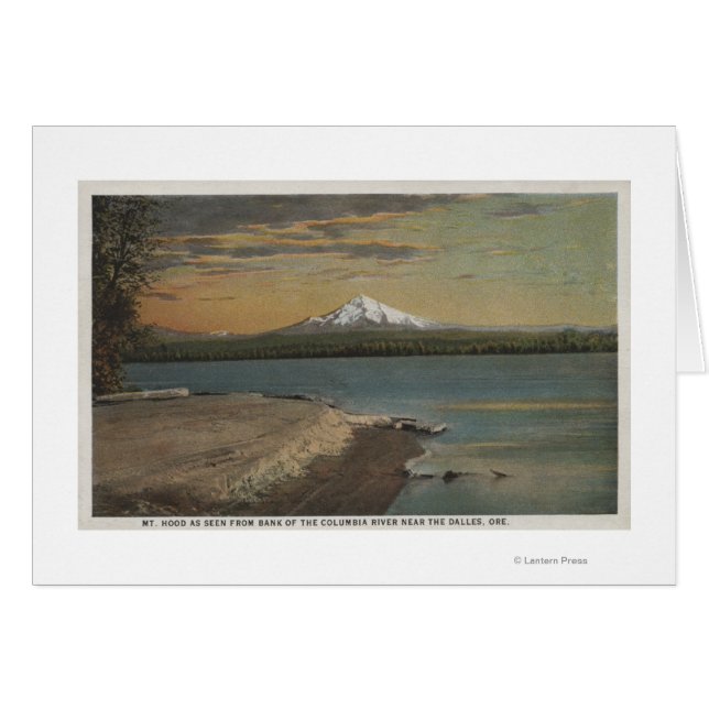 The Dalles, Oregon - Mt. Hood von Columbia Rive (Vorderseite (Horizontal))
