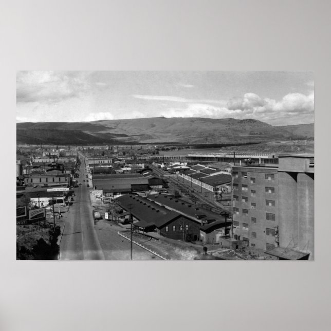 The Dalles, Oregon Town View West auf 2. Poster (Vorne)