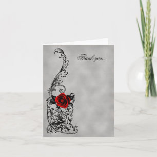 The Dance Gothic Wedding Thank You Dankeskarte