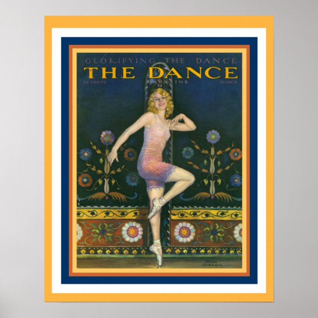 The Dance Magazine 1920's Art Deco Poster 16 x 20 (Vorne)
