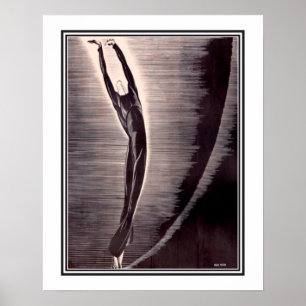 "The Dancer" Art Deco Poster