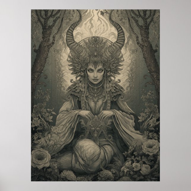 The Dark Seer: High Priestess of Shadows  Poster (Vorne)