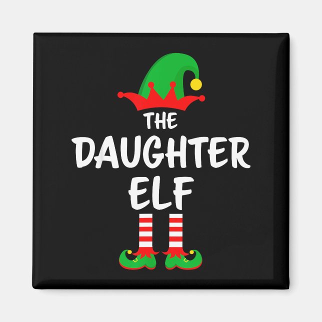 The Daughter Elf Matching Family Christmas  Magnet (Vorne)