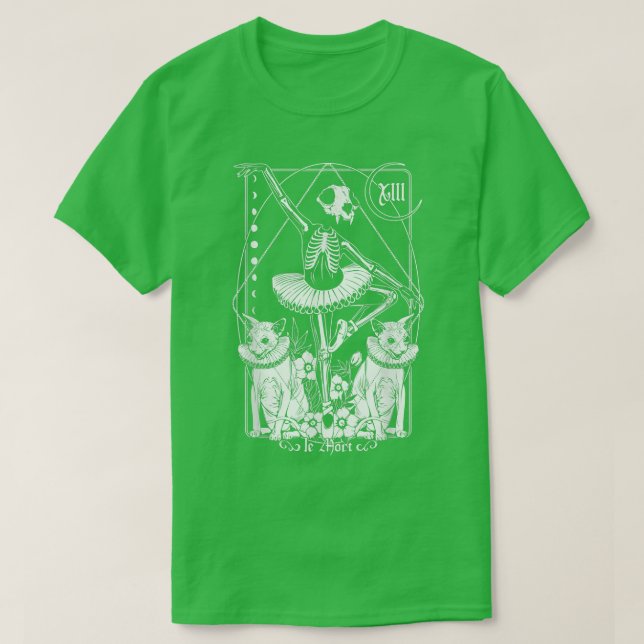 The Death Tarot Tapestry Cat La Mort Death Tarot C T-Shirt (Design vorne)